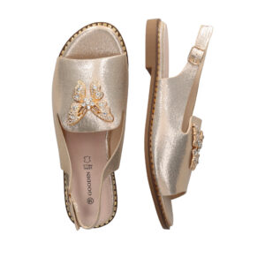 Sandały damskie Goodin GD-FL881 - L.Gold Motyl