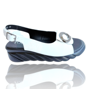 Sandały białe lato skórzane 2025