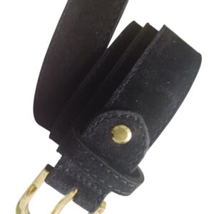 Pasek damski Vera Pelle Italy Skóra NATURALNA Kolor CZARNY 100 cm