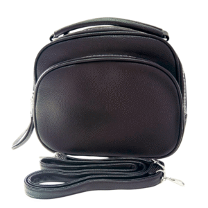 Torebka Damska listonoszka Czarna skóra ekologiczna