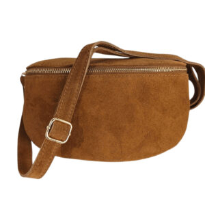 Nerka damska skórzana  zamsz naturalny elegancka