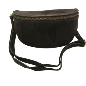 Nerka damska skóra naturalna zamszowa Brązowa