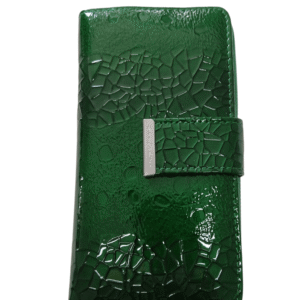 Portfel Jennifer Jones Zielony lakierowany skóra naturalna 5280-13