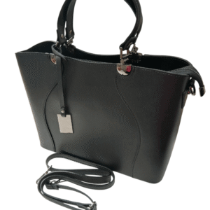 Torebka damska elegancka skórzana Carmina Czarna Borse in Pelle