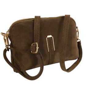 Listonoszka Damska skóra naturalna zamszowa