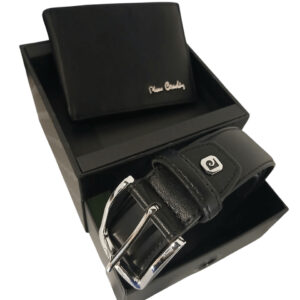 ZESTAW NA PREZENT Pierre Cardin PARURE03 GG10 czarny pasek 135 cm