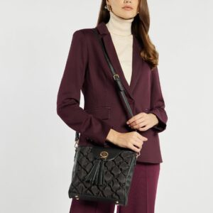 TOREBKA DAMSKA LISTONOSZKA CZARNA  Monnari