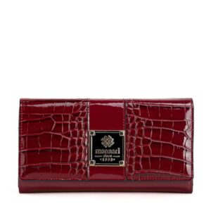 Klasyczny portfel damski MONNARI PUR0070-M20 Czerwony CROCO