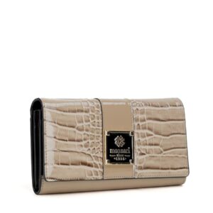 Klasyczny portfel damski MONNARI PUR0070-M20 Beżowy CROCO