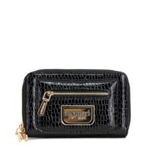 Portfel damski MONNARI Czarny lakierowany klasyczny PUR0100-M20