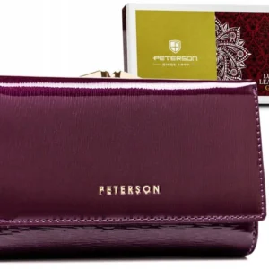 Portfel Damski skórzany Peterson PTN 42108-SH fioletowy