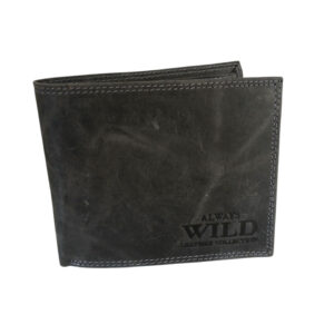 PORTFEL MĘSKI ALWAYS WILD SKÓRZANY CZARNY
