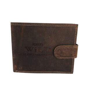 PORTFEL MĘSKI ALWAYS WILD SKÓRZANY BRĄZOWY