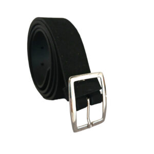 PASEK DAMSKI SKÓRA ZAMSZOWA CZARNY 105 CM