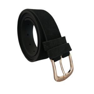 PASEK DAMSKI SKÓRA NUBUK CZARNY 100 CM