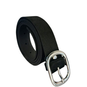 PASEK DAMSKI SKÓRA ZAMSZOWA CZARNY 110 CM