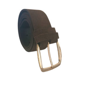 PASEK DAMSKI BRĄZOWY ZAMSZOWY 105 CM