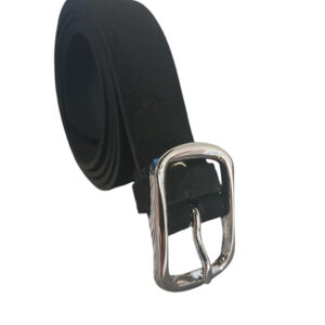 PASEK DAMSKI ZAMSZOWY CZARNY 115 CM