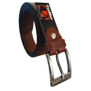 PASEK MĘSKI SKÓRZANY BRĄZOWY CEZMAR 110 CM