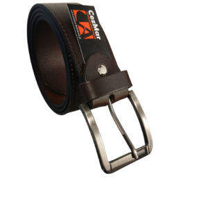 PASEK MĘSKI SKÓRZANY BRĄZOWY CEZMAR 110 CM