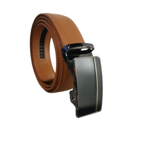 PASEK MĘSKI SKÓRZANY AUTOMAT BRĄZOWY 120 CM