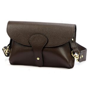DAMSKA TOREBKA SKÓRZANA Luka 24-076 DOLLARO INSTAGRAMKA CIEMNY BRĄZ