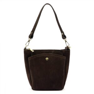 TOREBKA DAMSKA VERA PELLE 26-018 CIEMNY BRĄZ