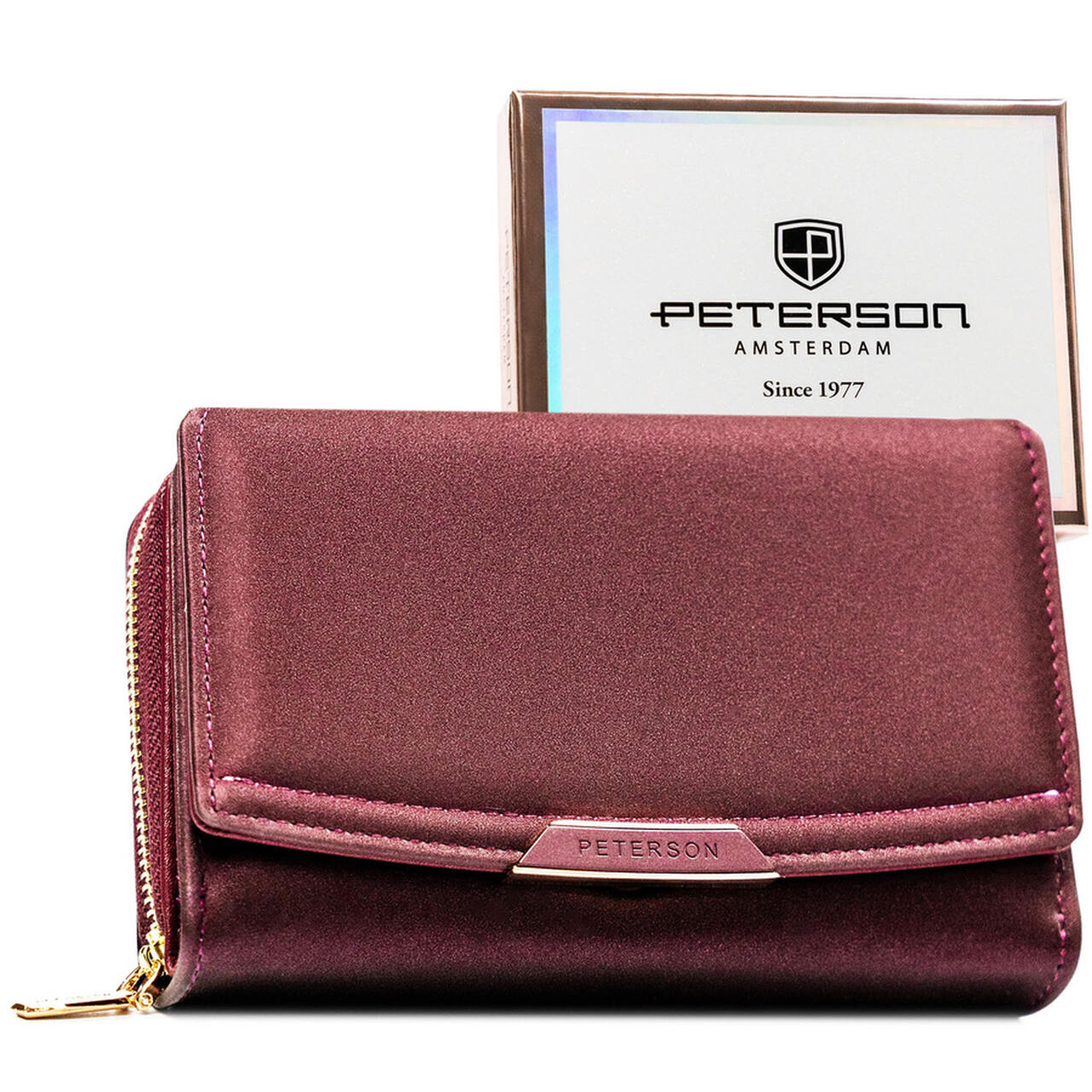 BEŻOWY PORTFEL DAMSKI PETERSON SKÓRA EKOLOGICZNA PTN001-HN6/2547 - obrazek 7