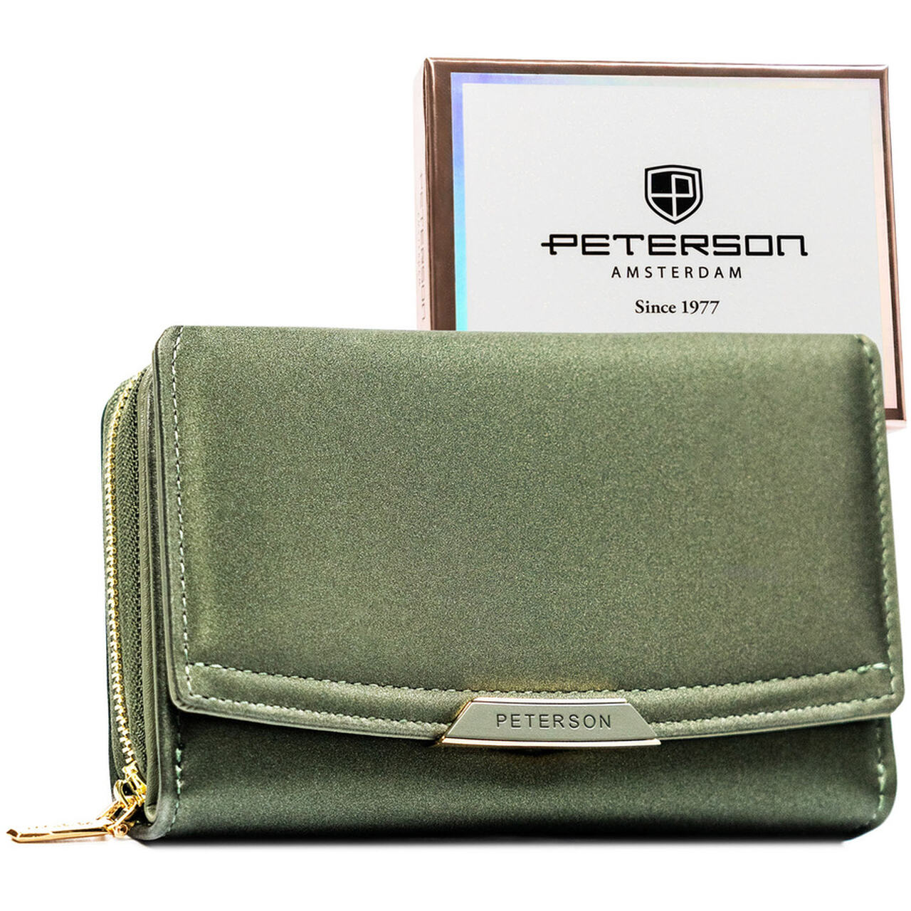 BEŻOWY PORTFEL DAMSKI PETERSON SKÓRA EKOLOGICZNA PTN001-HN6/2547 - obrazek 8