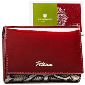 PORTFEL DAMSKI PETERSON CZERWONY PTN BS-445-1582