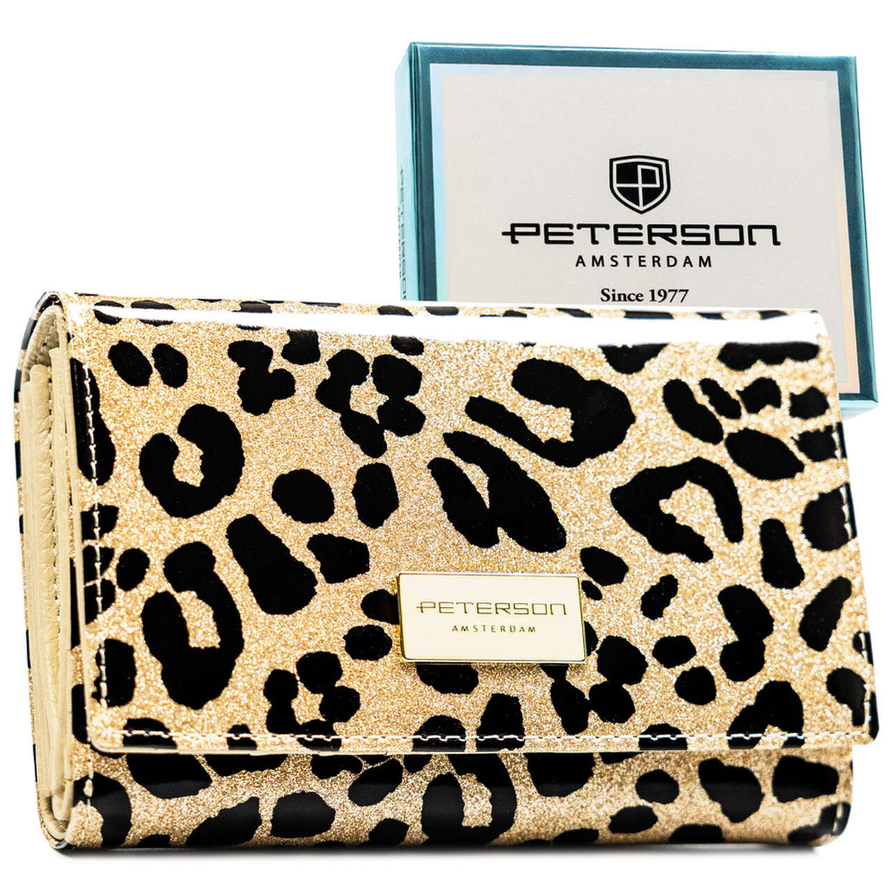 DAMSKI PORTFEL PETERSON CZERWONY SKÓRZANY PTN PS112-PDS/2197 - obrazek 6