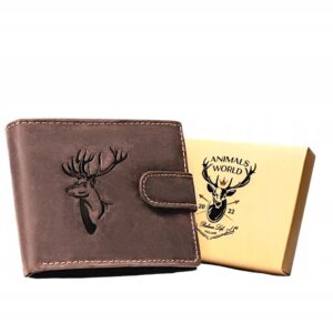 PORTFEL MĘSKI SKÓRZANY ANIMALS WORLD N992-CHM-DEER/4491