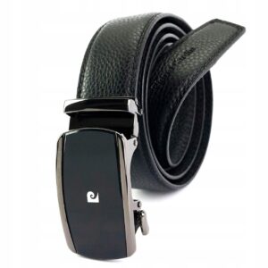 Pierre Cardin Pasek skórzany AUTOMAT męski 650 HY09 czarny 130 cm