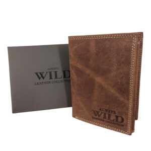 MĘSKI PORTFEL SKÓRZANY ALWAYS WILD BRĄZOWY N4-P-CHM/1003 COGNAC