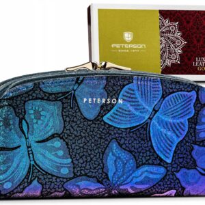 NIEBIESKI PORTFEL DAMSKI SKÓRZANY PTN 42123-ONBF/9565 S.BLU