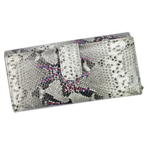 PORTFEL SKÓRZANY DAMSKI PATRIZIA SN-122 RFID popiel + róż