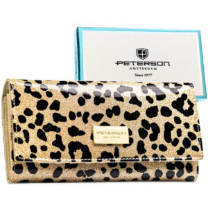 DUŻY PORTFEL DAMSKI PETERSON CZERWONY PTN PS122-PDS/2135