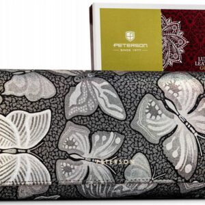 DUŻY PORTFEL DAMSKI HOLOGRAFICZNY WZÓR SZARY PTN4200-ONBF