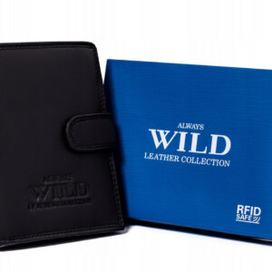 CZARNY PORTFEL MĘSKI SKÓRZANY WILD N4L-P-CCD-2/2702