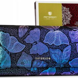 ZIELONY PORTFEL DAMSKI SKÓRZANY PETERSON PTN 421077-MD GREEN