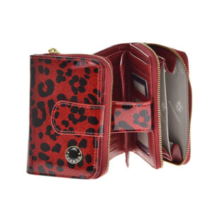 PORTFEL DAMSKI SKÓRZANY PETERSON CZERWONY PTN PS115-PDS/2210