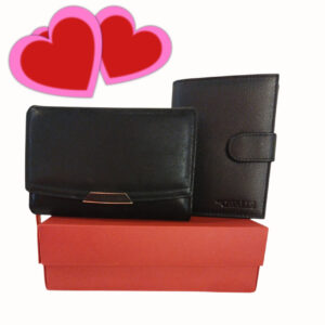 PREZENT ZESTAW NA DZIEŃ BABCI DZIADKA PORTFELE W OZDOBNYM KARTONIKU