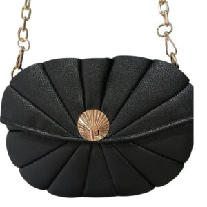 Torebka damska Muszelka Massimo Contti skóra ekologiczna Czarna