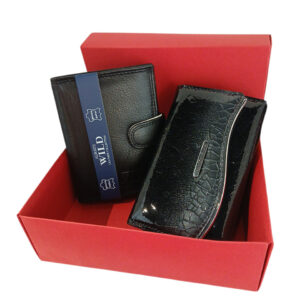 ZESTAW PREZENT Na DZIEŃ BABCI DZIADKA PORTFELE W OZDOBNYM KARTONIKU