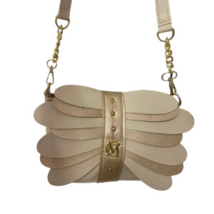 Torebka listonoszka Damska Massimo Contti skóra ekologiczna Beżowa