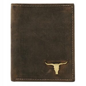 Buffalo Wild Męski portfel skórzany Brązowy RM-24-16-BAW/5726