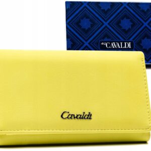 PORTFEL DAMSKI 4U Cavaldi skóra ekologiczna żółty GD29-DNM8080 LIMON