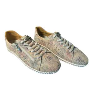 DAMSKIE BUTY WIOSNA LATO SANTORIO WIELOKOLOROWE W KWIATY