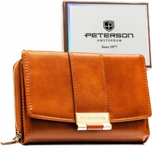Portfel Damski Peterson skóra ekologiczna brązowy PTN0015-F/9471