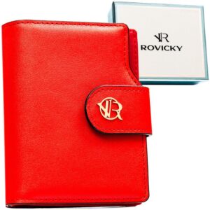 PORTFEL DAMSKI ROVICKI CZERWONY EKOSKÓRA